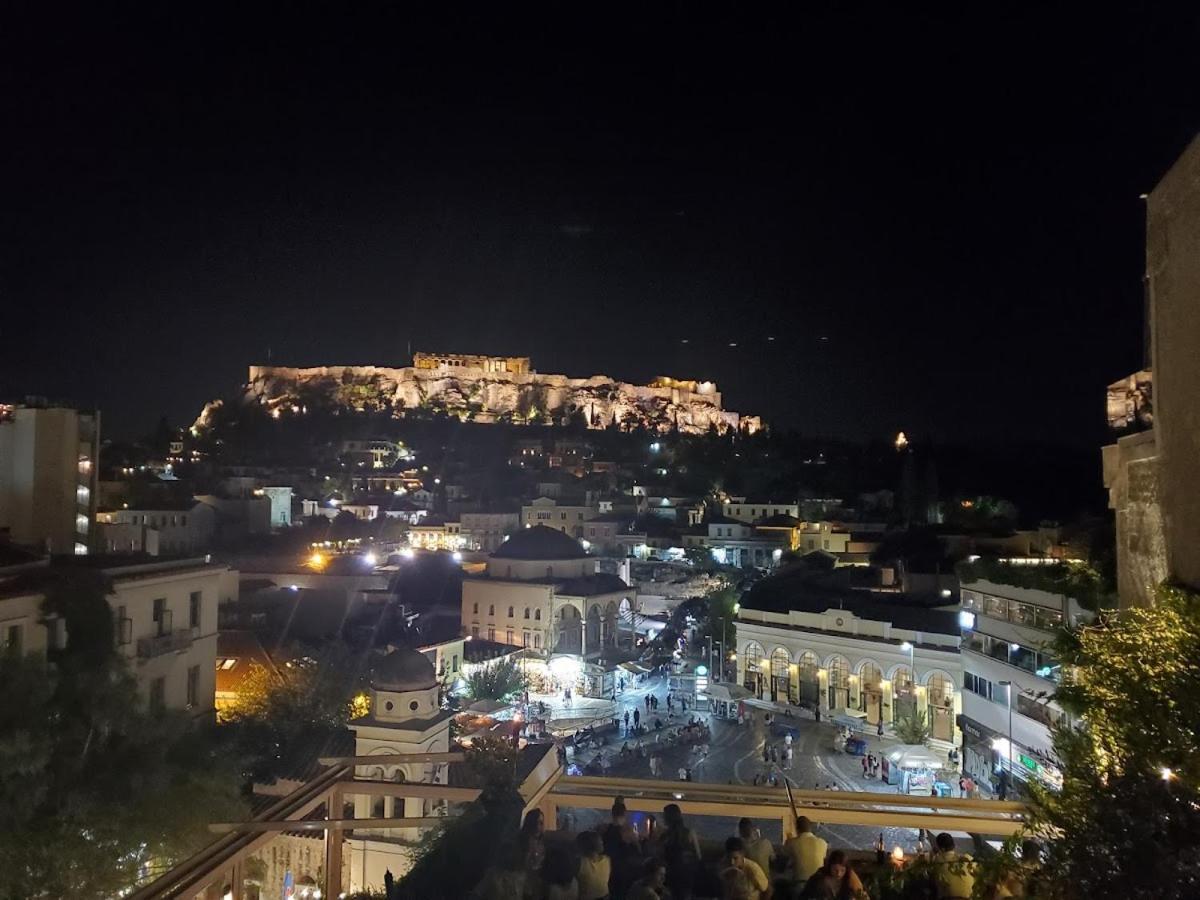 Sunny Studio With Parthenon View Balcony Атина Екстериор снимка