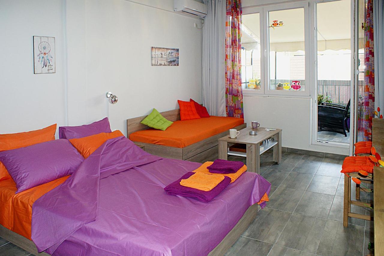 Sunny Studio With Parthenon View Balcony Атина Екстериор снимка